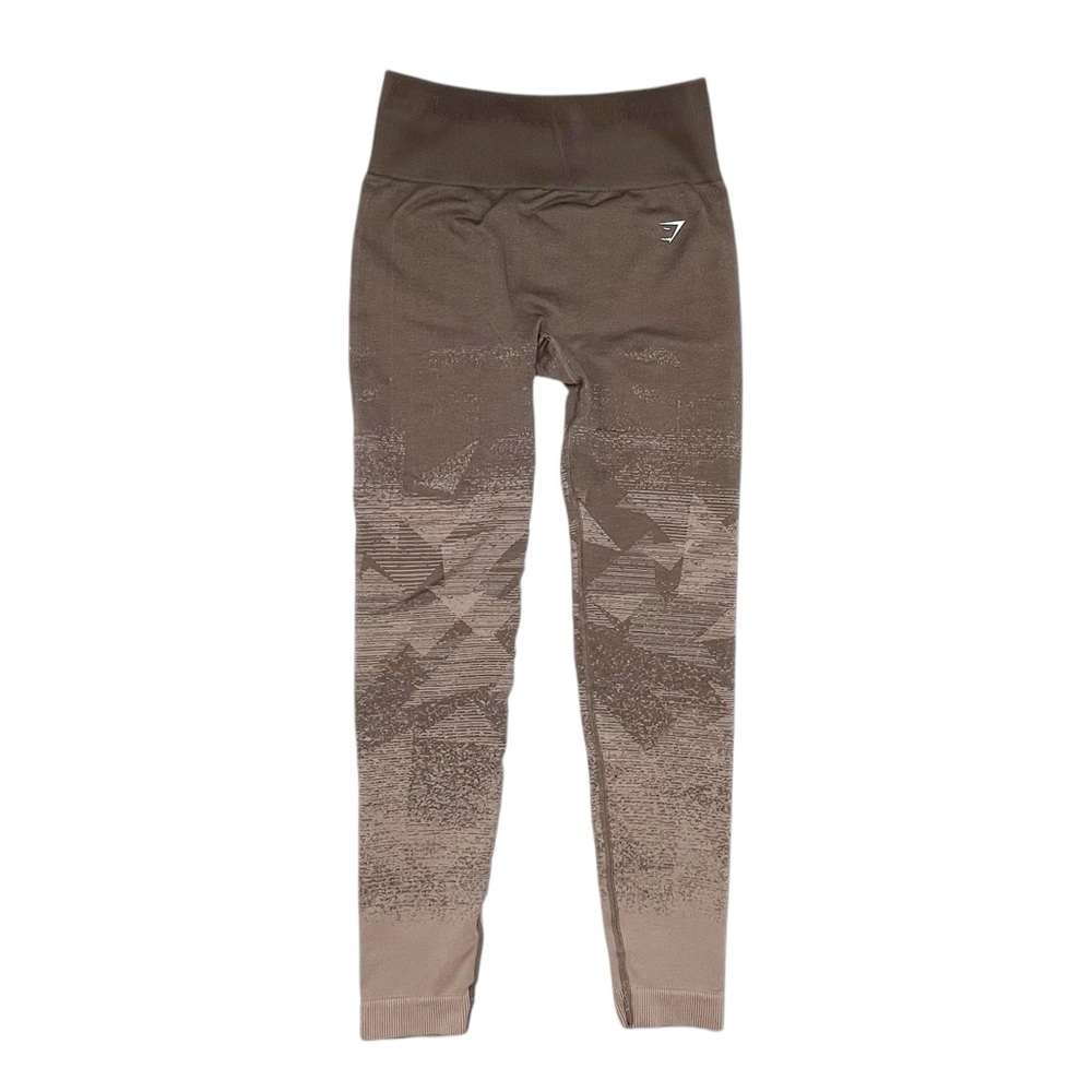 Gymshark Adapt Ombre Seamless Leggings Brown Penny High Waisted Size Medium